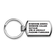 Personalised Everyone Knows Keyring